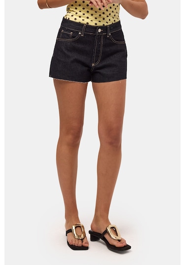 Itsbasic Kadın İndigo Selvedge 7s6-50 Mini Denim Sort