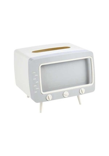 Createtech Beyaz 2'si 1 Arada Doku Kutusu Ofis Masası Kutusu, Yaratıcı Tv Standı