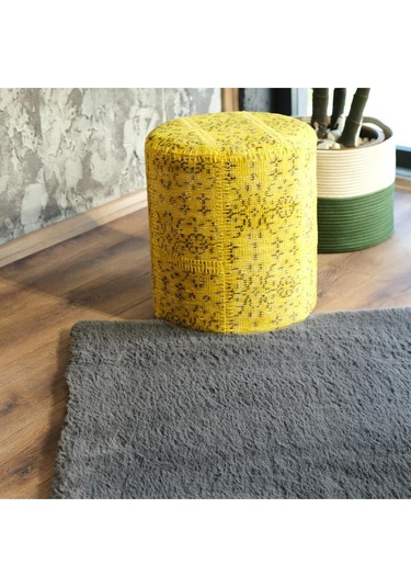 Patchwork Puf 008 Sarı