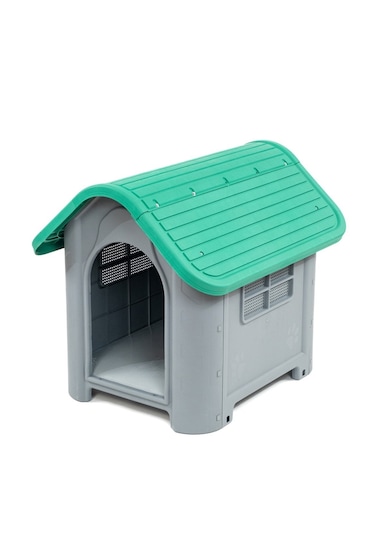 Missidea Brave Paws Plastik Köpek Kulübesi 85x71x66 Cm Yeşil