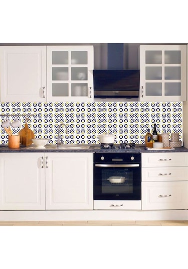 Mutfak Tezgah Arası Kendinden Yapışkanlı Folyo Kaplama Fayans Desen 60cmx100cm