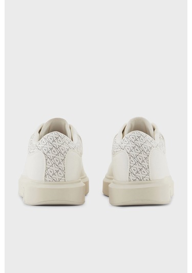 Armani Exchange Erkek Ayakkabı Xm001964 Af19403 M0017 Beyaz-siyah Beyaz-siyah