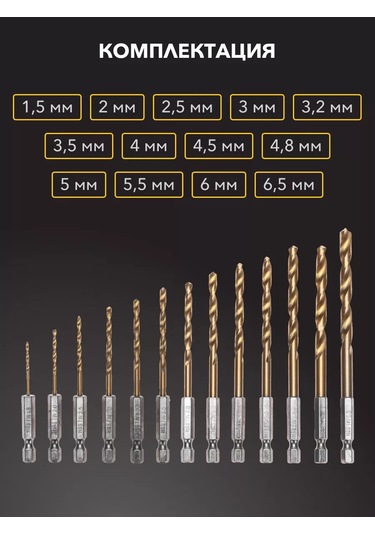 Kranz 13 Parça Metal Matkap Ucu Seti 1,5 6,5mm Hss 215243061