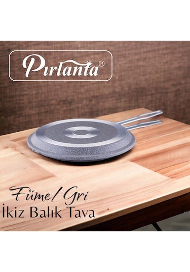 Pırlanta Granit İkiz Balık Tava