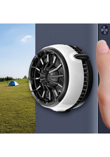Trendooze Homyl Vakumlu Soğutma Fanı, Kablosuz Şarj, Beyaz, Hızlı Soğutma
