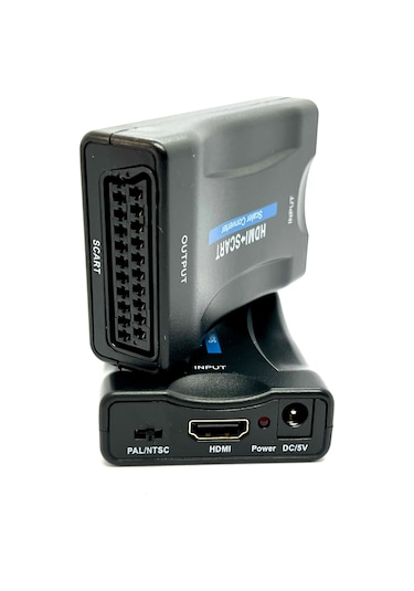 Hdmı'dan Scart'a Kompozit Video Dönüştürücü + Stereo Ses Hdmi Sca