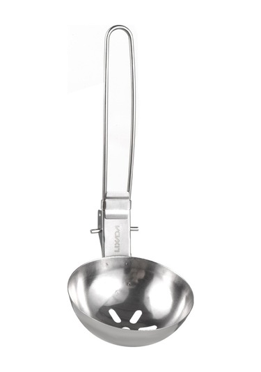 Mufunye Paslanmaz Çelik Kepçe Yuvalı Kaşık Uzun Saplı Kepçe Servis Aleti Katlanabilir Kamp Çatal Bıçak Takımı Çok Renkli