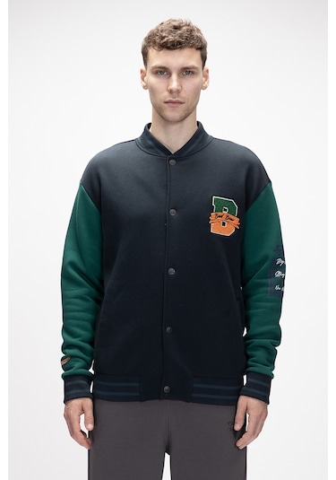 Bad Bear Erkek Polar Eleven Collage Jacket 25.02.15.007 Lacivert