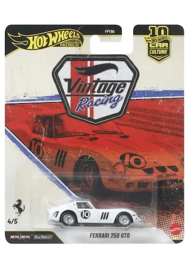 Hot Wheels Premium Vintage Racing Ferrari 250 Gto Kırmızı