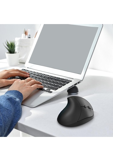 Suntek Oyuncular Için Şarj Edilebilir Ergonomik Fare 2,4 Siyah