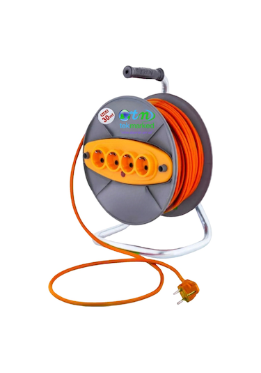Tekmarked Makaralı Kablo 3x2.5 30 Mt