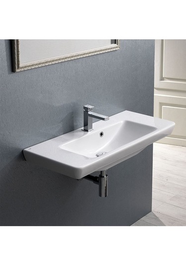 Turkuaz Seramik 068300-U Porto Seramik Lavabo 85 CM