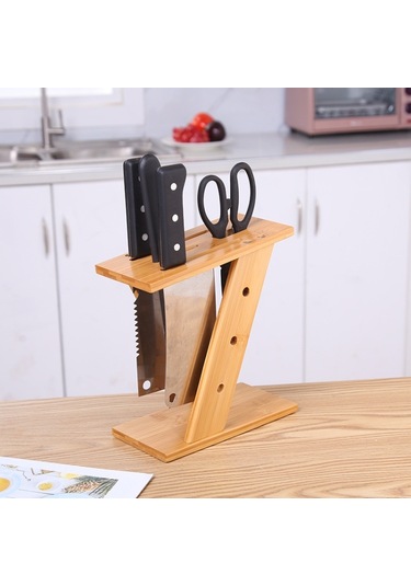 Mutfak Çok Fonksiyonlu Bıçak Saklama Rafı Z-şekilli