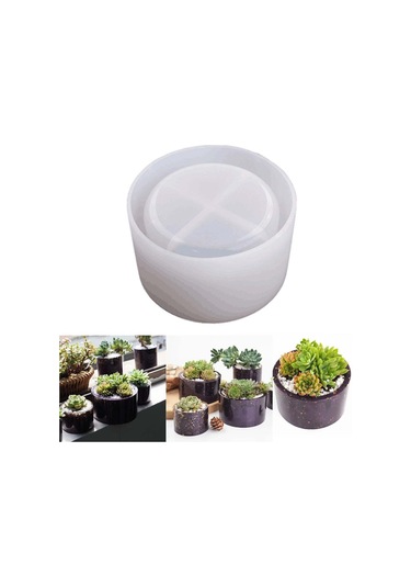 Suntek Magideal Etli Bitki Saksı Reçine Kalıpları Yuvarlak Büyük