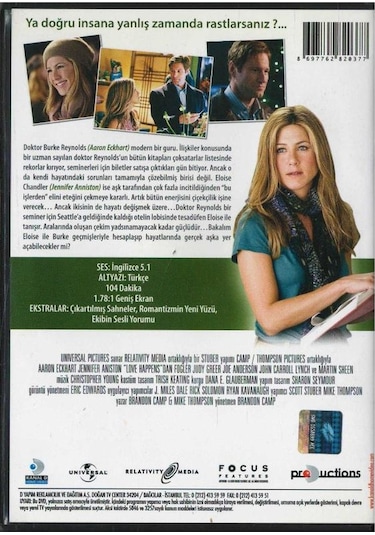 Aşk Olur Love Happens Jennifer Aniston Dvd