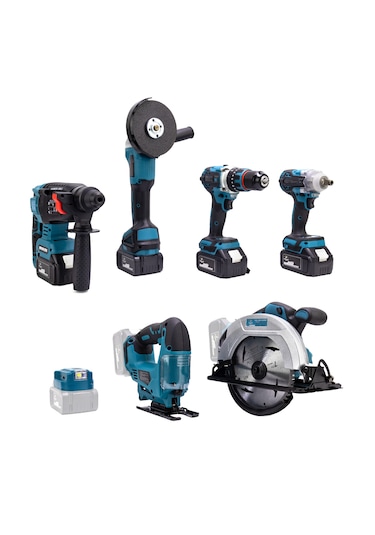 Chelikbei 36V Akülü Vidalama Seti 7'li Mavi