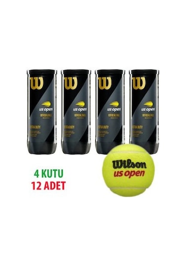 Wilson 4 Kutu Wilson Us Open Tenis Topu Vakum Ambalajda Wrt10620