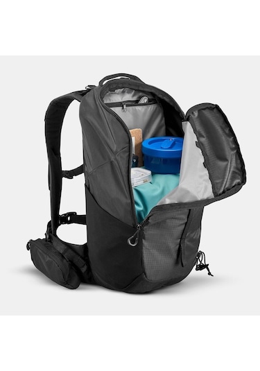 Quechua Outdoor Sırt Çantası - 20 L - Siyah - Mh100 Gri