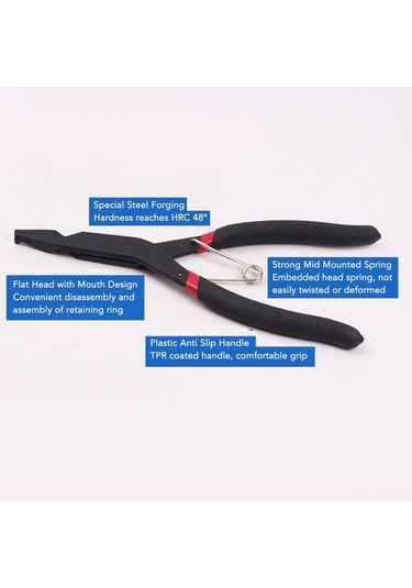 Electric 40mm Yaylı Segman Pencesi - Ergonomik Tasarım, Otomotiv Tamir İçin Kullanışlı