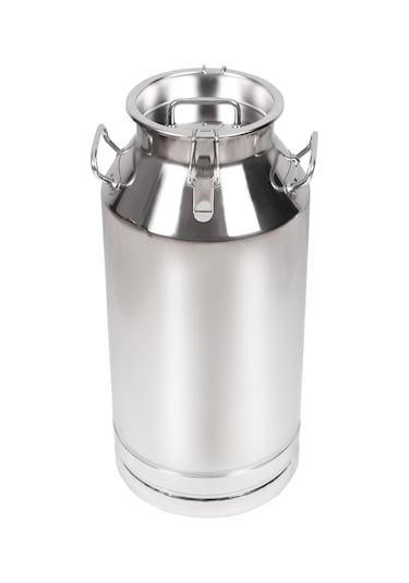 Melasty Süt Sağma Makinesi Paslanmaz Süt Güğümü 50 Litre İki Kulplu Kapaklı Ø208 Mm Geniş Ağız -1730