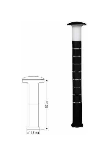 Cata Napoli Dekoratif Bahçe Aydınlatma Armatürü Ct-7018