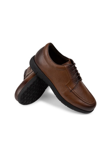 Deery Hakiki Deri Taba Rengi Günlük Erkek Ayakkabı - 01930mtbac01 Taba