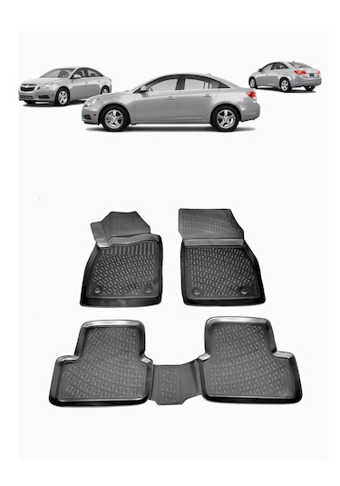 Chevrolet Cruze 3d Havuzlu Paspas 1. Kalite Kokusuz Kauçuk