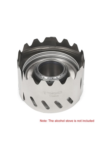Tomshoo Taşınabilir Açık Hava Ultra Hafif Titanyum Alkol Ocak Raf Stan Titanyum