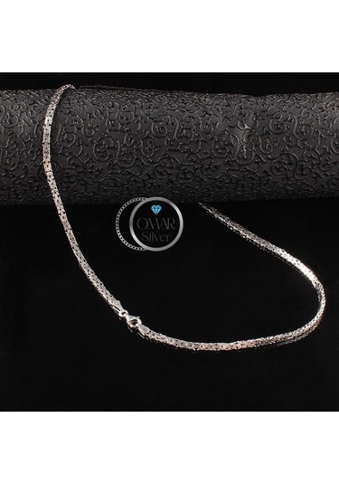 Omar Silver 925 Ayar El İşi Kral Kolye 3,65 Mm