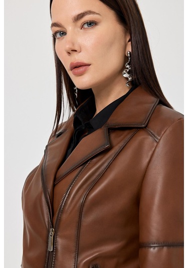 Diana Taba Kadın Deri Mont 001