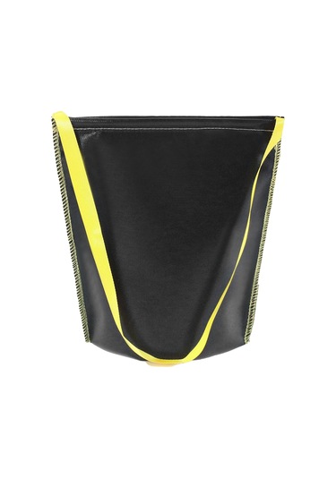 Moveevo Geniş Kapasiteli 29x32 Cm Silikon Yangın Engelleme Çanta, Mangal Kömürü Saklama Ve Sönümleme, Nylon Eldivenli Kamp Çadır Malzemeleri Depolama Torbası Siyah