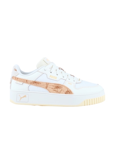 Puma Carina Street Lux Crafted F Kadın Beyaz Sneaker