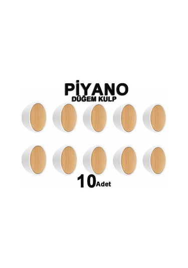 Piyano Düğme 10 Adet Mobilya Yatak Odası Mutfak Dolabı Çekmece Tv Ünitesi Kulpu Açık Kubik