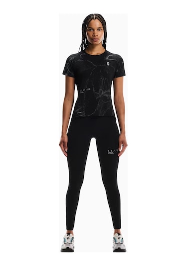 On Performance Tights Lumos Reflektif Termal Kadın Koşu Tight Siyah