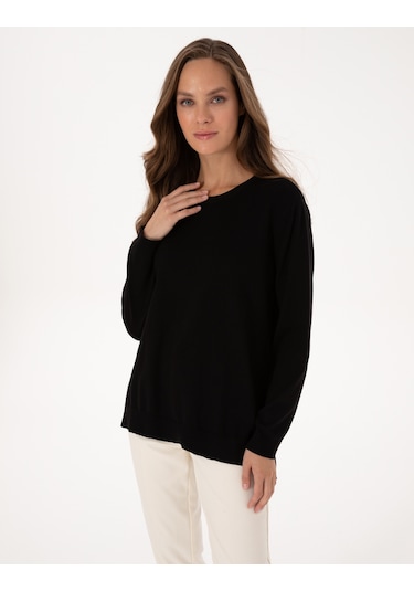 Pierre Cardin Kadın Siyah Kazak /triko 50316393-vr046 Siyah
