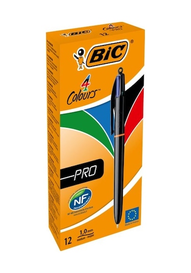 Bic Tükenmez Kalem 4 Colours Pro 12 Li 982869