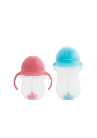 Munchkin Tıklama Kilitli Uçlu Alıştırma Bardağı 6ay+ 207 Ml Pemb Mor - Pembe