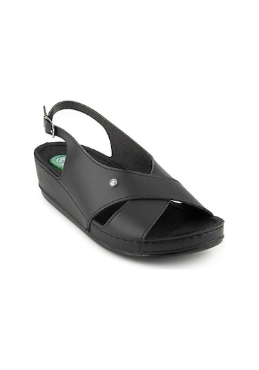 Muya İngane 35207-430 Topuk Jelli Anatomik Taban Kadın Sandalet Siyah 36-40 Siyah