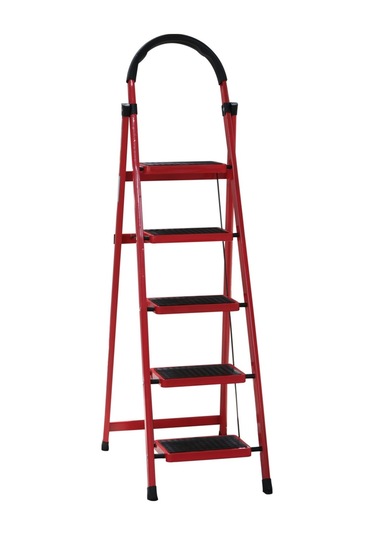 Yakut Serisi Patika 5 Basamaklı Katlanır Merdiven Depo, Bahçe Ve Ev İçin Güvenli 1 Adet