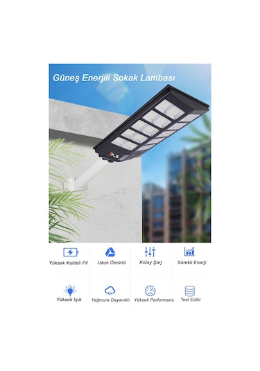 St800 800 Solar Dls Güneş Enerjili Bahçe Çevre Lambası