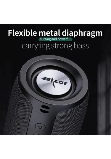 Geeksen Kırmızı Zealot S51 Bluetooth Hoparlör: 10w Hi-fi Stereo, Tws Fonksiyonu, 12 Saat Çalma Süresi, Ipx5 Su Geçirmez, Dışarıda Taşınabilir, Kart Okuyucu