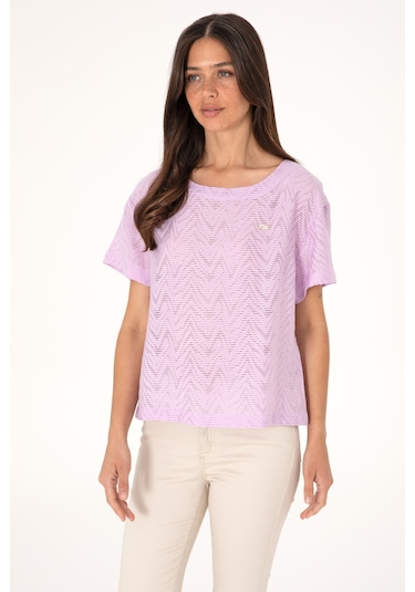 U.s. Polo Assn. Kadın Lila Gömlek Kısa Kollu 50299319-vr034 Lila