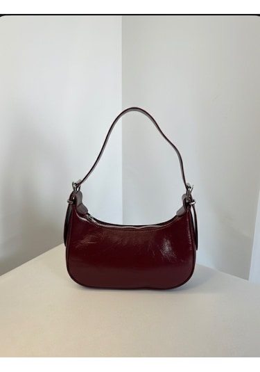 Addy Luna Burgundy Baget Minimal Bordo Omuz Ve El Çantası Satıcının Ortalama Ürün Puanı 4.7 Bordo