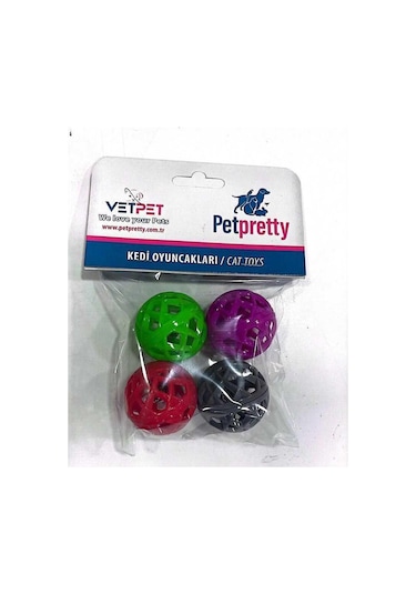Pet Pretty Cat Toys Kedi Oyun Topu 4'lü