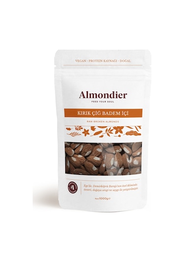 Almondier Kırık Çiğ Badem İçi 1 KG