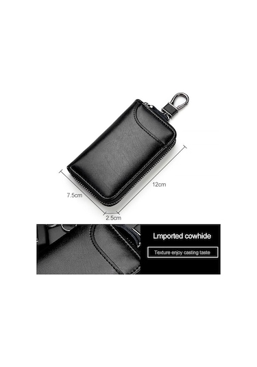 9105 Belden Askılı Büyük Kapasiteli Fermuarlı Deri Anahtarlıklı Çanta Çok Fonksiyonlu Cüzdan Pembe