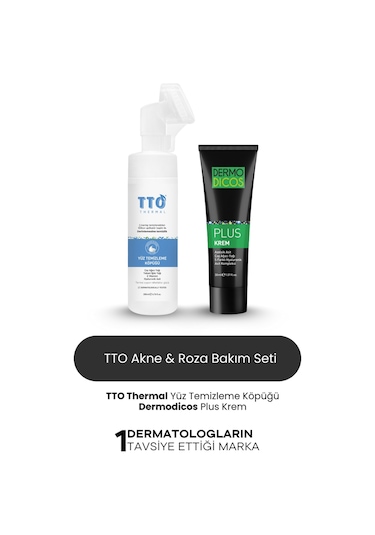 Tto Aplikatörlü Yüz Temizleme Köpüğü 200 ML + Dermodicos Plus Krem 30 ML