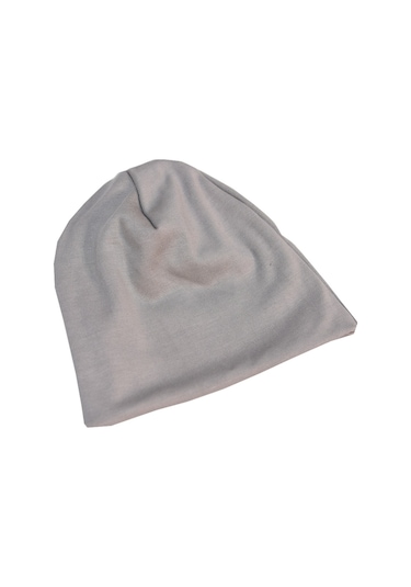 Luess Fitilli Kışlık Unisex Çocuk Bere - Gri