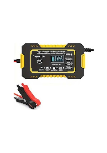 Pazly Akıllı 12v Araç Akü Şarj Cihazı - 6a Mikroişlemcili, 4-100ah Agm/gel/sla, Lcd Ekranlı