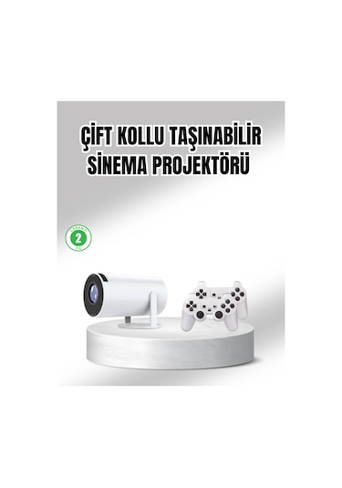 Projeksiyon Cihazı 4k Destekli Kablosuz Bağlantılı Bluetooth 5.0